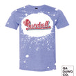 Load image into Gallery viewer, Vintage Dye Sublimation Bleached T-Shirt - Baseball