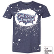 Load image into Gallery viewer, Vintage Dye Sublimation Bleached T-Shirt - God Bless America