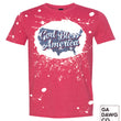 Load image into Gallery viewer, Vintage Dye Sublimation Bleached T-Shirt - God Bless America