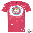 Load image into Gallery viewer, Vintage Dye Sublimation Bleached T-Shirt - Summer Vibes