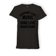 Load image into Gallery viewer, TEE SHIRT - SUPPORT LIVE MUSICIANS