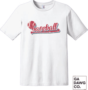 Vintage Dye Sublimation Bleached T-Shirt - Baseball