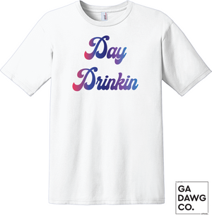 Vintage Dye Sublimation Bleached T-Shirt - Day Drinkin