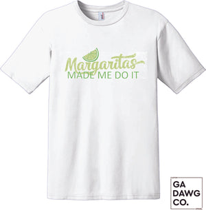 Vintage Dye Sublimation Bleached T-Shirt - Margaritas Made Me Do It