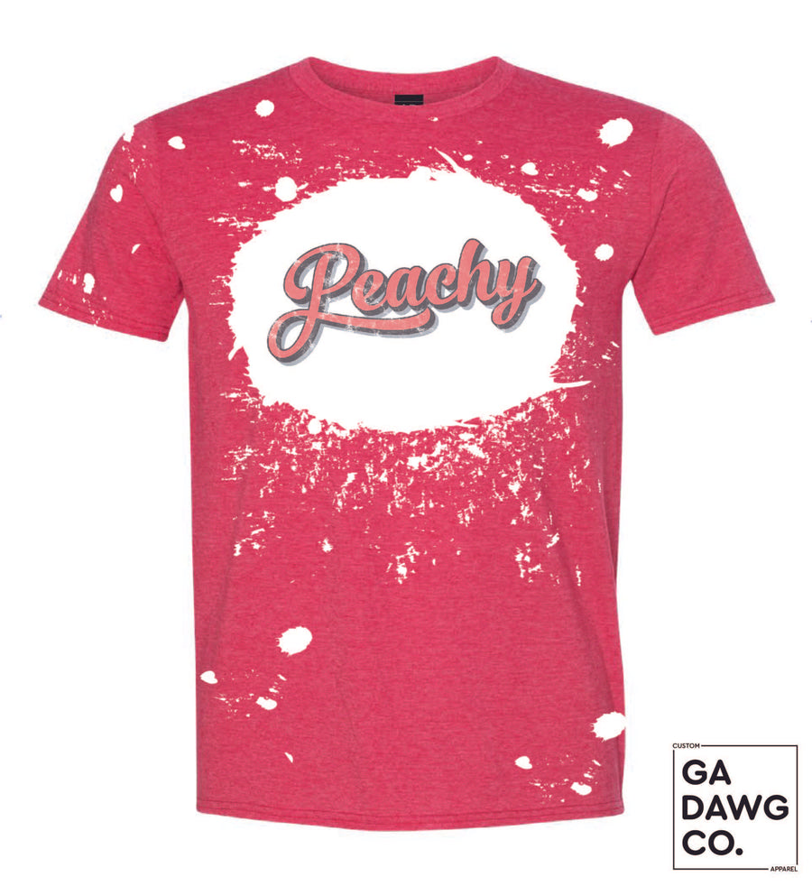 Vintage Dye Sublimation Bleached T-Shirt - Peachy