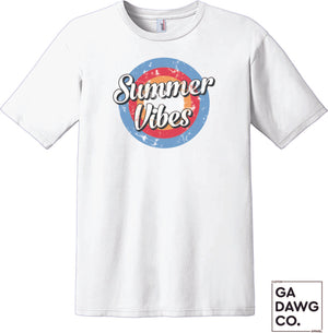 Vintage Dye Sublimation Bleached T-Shirt - Summer Vibes