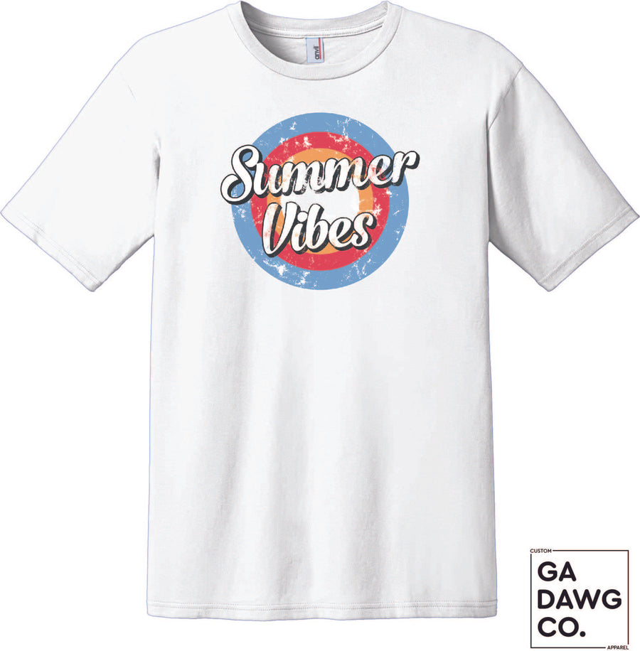 Vintage Dye Sublimation Bleached T-Shirt - Summer Vibes