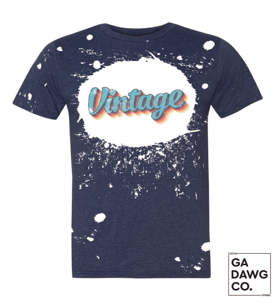 Vintage Dye Sublimation Bleached T-Shirt - Vintage