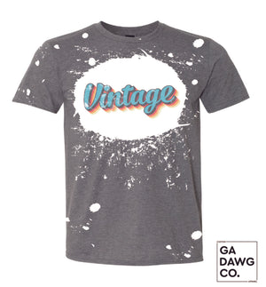 Vintage Dye Sublimation Bleached T-Shirt - Vintage